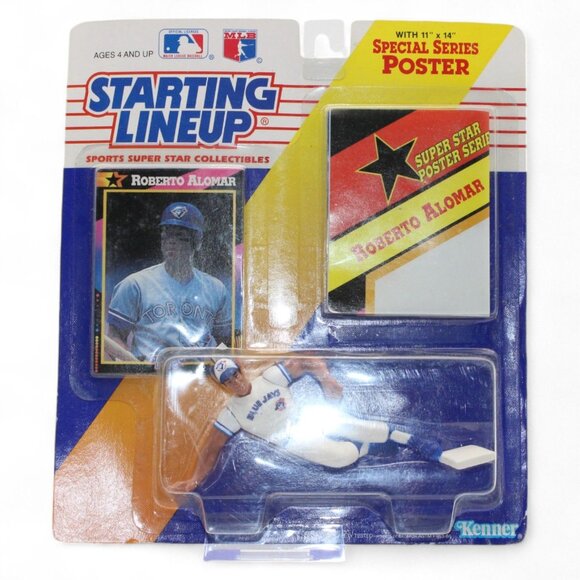 Starting Lineup 1992 Roberto Alomar Sports Super Star Collectible Figure & Poste - Picture 1 of 3